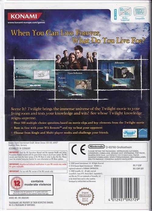 Twilight Scene It - Wii (B Grade) (Genbrug)